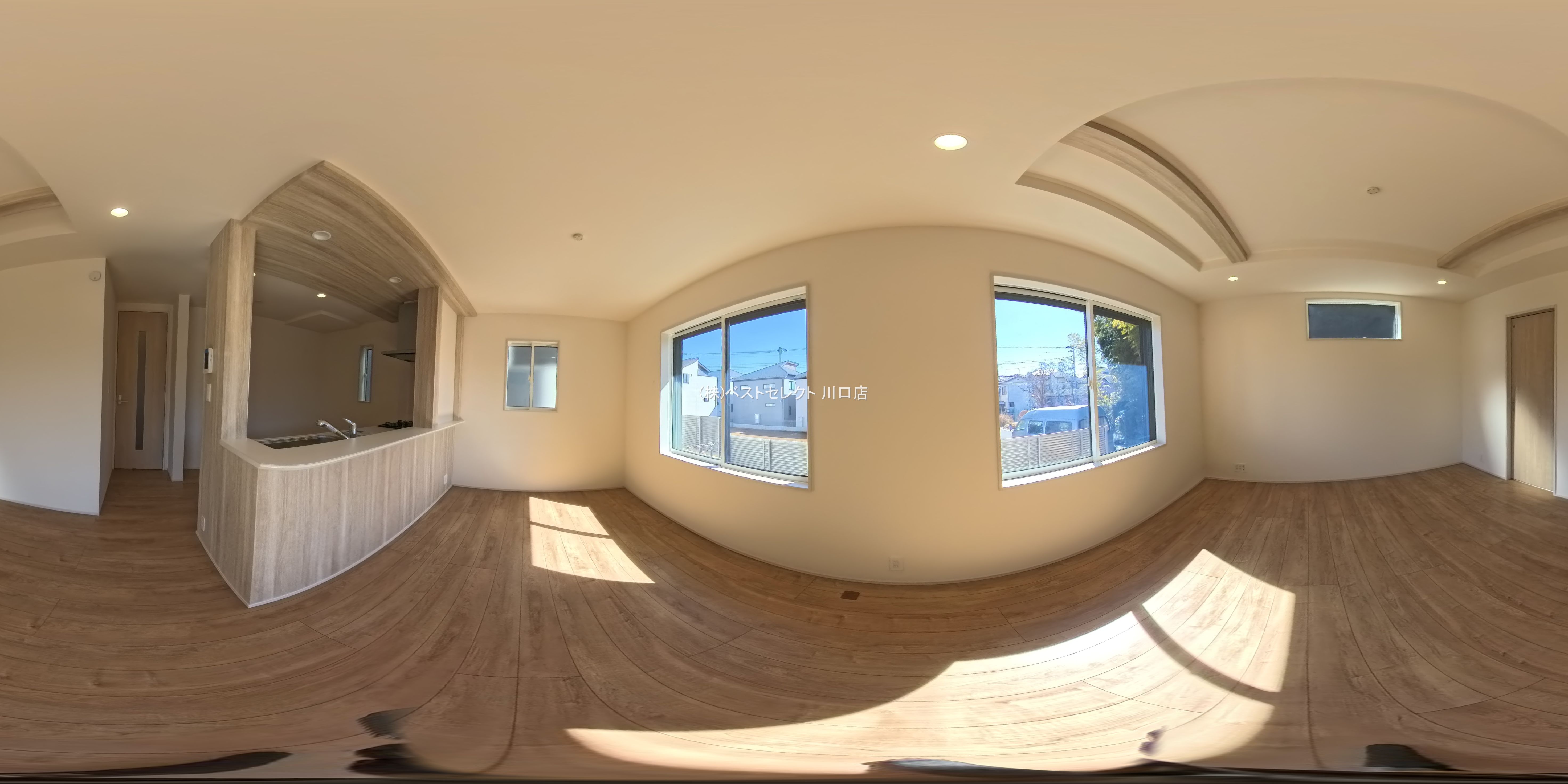 埼玉県川口市大字安行領家の新築戸建てパノラマ（リビング）写真 2026年2月18日撮影