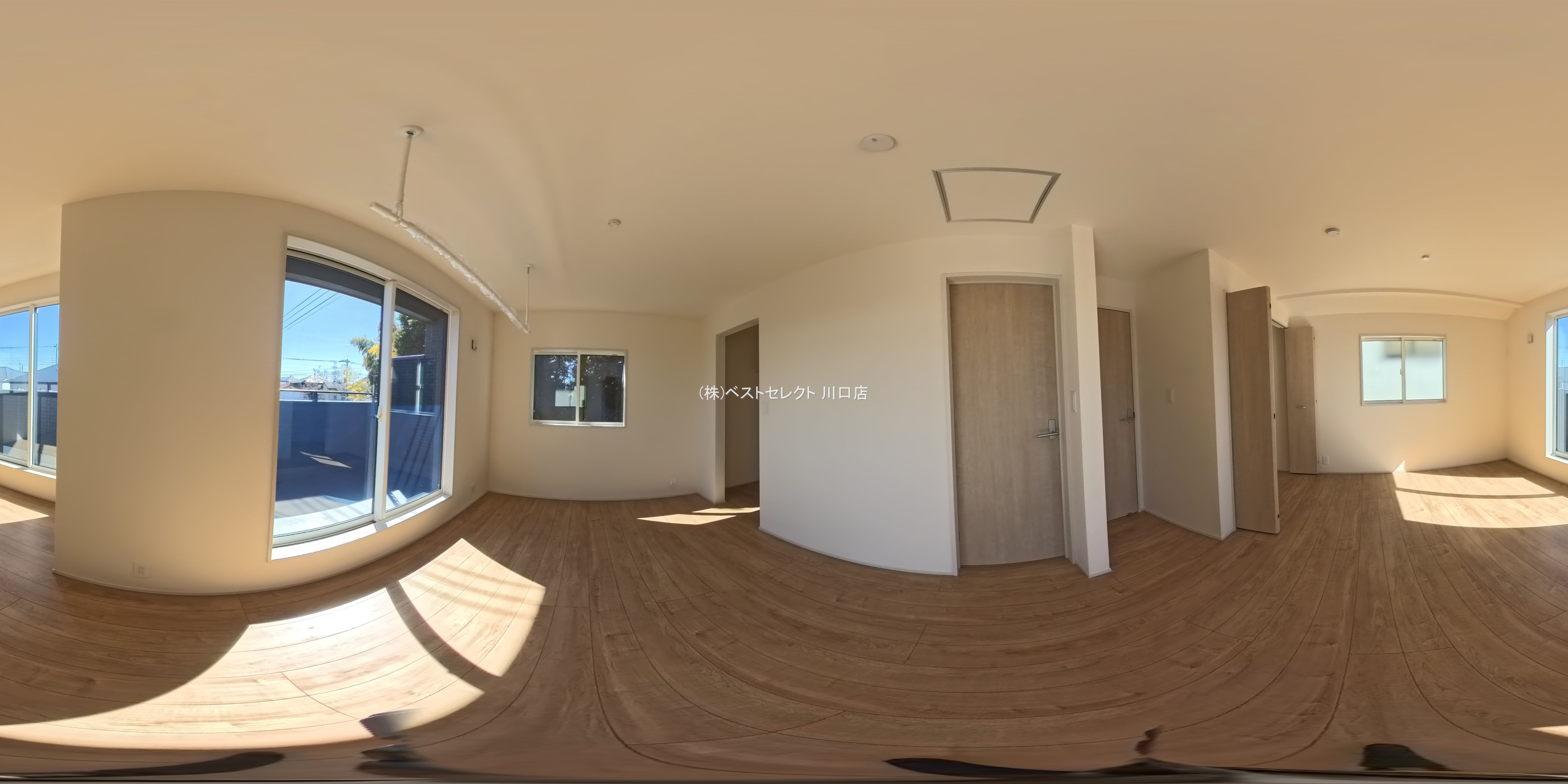 埼玉県川口市大字安行領家の新築戸建てパノラマ（居室メイン）写真 2026年2月18日撮影