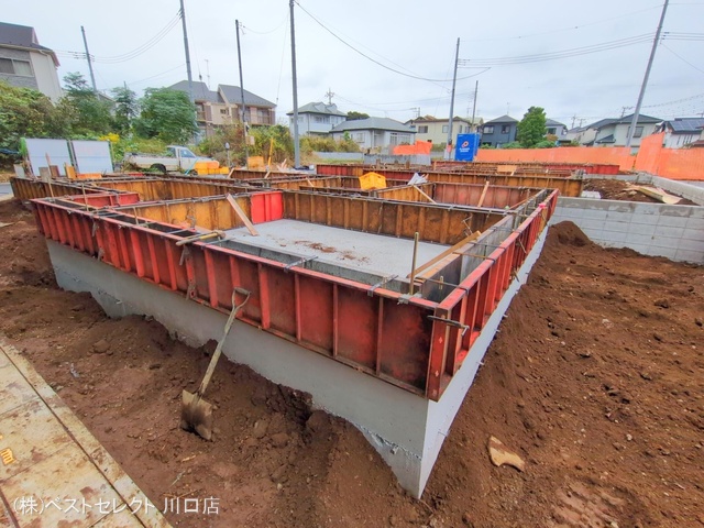 埼玉県川口市大字安行領家の新築戸建て基礎写真 2025年10月19日撮影
