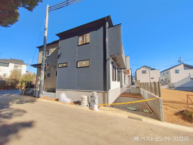 埼玉県川口市大字安行領家の新築戸建て外構写真 2026年1月13日撮影