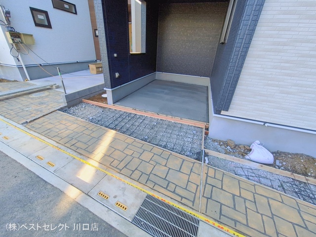 埼玉県川口市大字安行領家の新築戸建て外構写真 2026年1月13日撮影