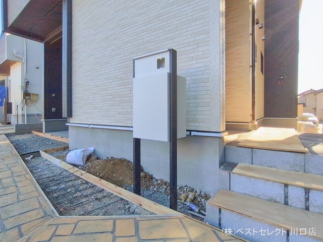 埼玉県川口市大字安行領家の新築戸建て外構写真 2026年1月13日撮影