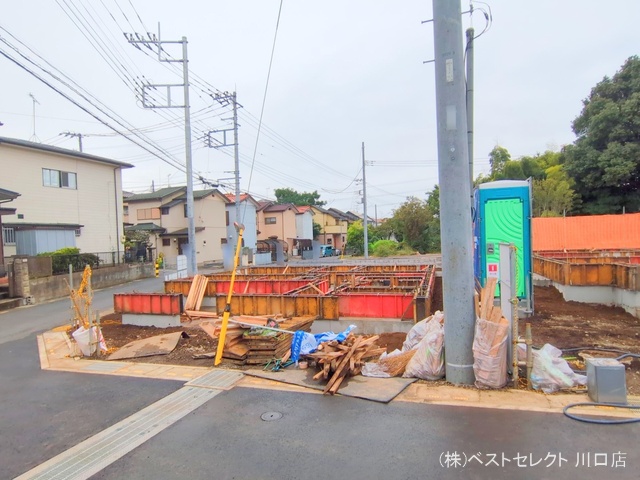 埼玉県川口市大字安行領家の新築戸建て基礎写真 2025年10月19日撮影