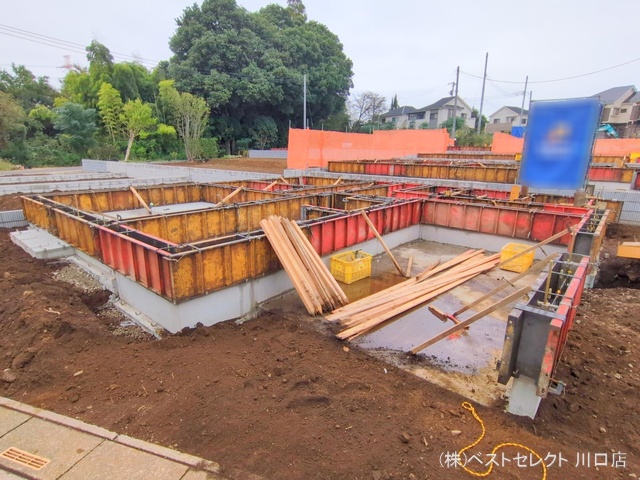 埼玉県川口市大字安行領家の新築戸建て基礎写真 2025年10月19日撮影
