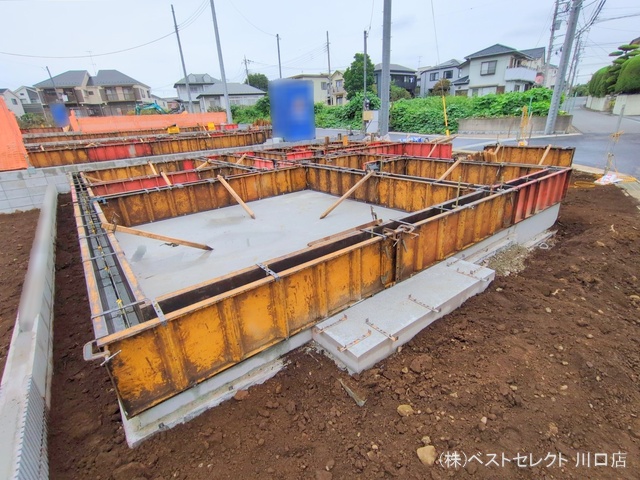 埼玉県川口市大字安行領家の新築戸建て基礎写真 2025年10月19日撮影