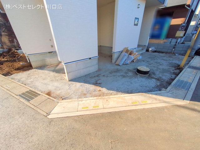 埼玉県川口市大字安行領家の新築戸建て外構写真 2025年12月21日撮影