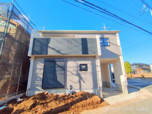 埼玉県川口市大字安行領家の新築戸建て外構写真 2025年12月21日撮影