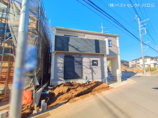 埼玉県川口市大字安行領家の新築戸建て外構写真 2025年12月21日撮影