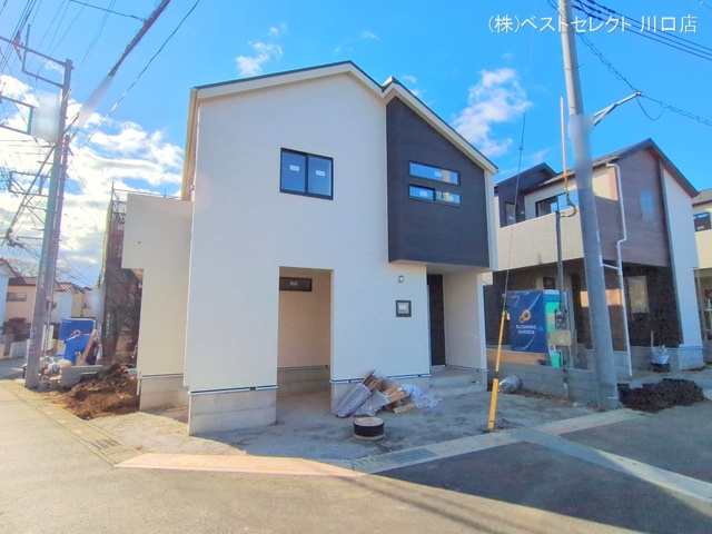 埼玉県川口市大字安行領家の新築戸建て外構写真 2025年12月21日撮影