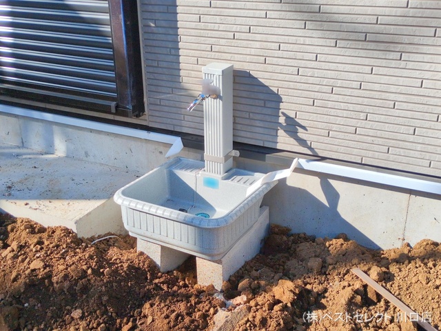 埼玉県川口市大字安行領家の新築戸建て外構写真 2025年12月21日撮影