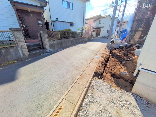 埼玉県川口市大字安行領家の新築戸建て外構写真 2025年12月21日撮影