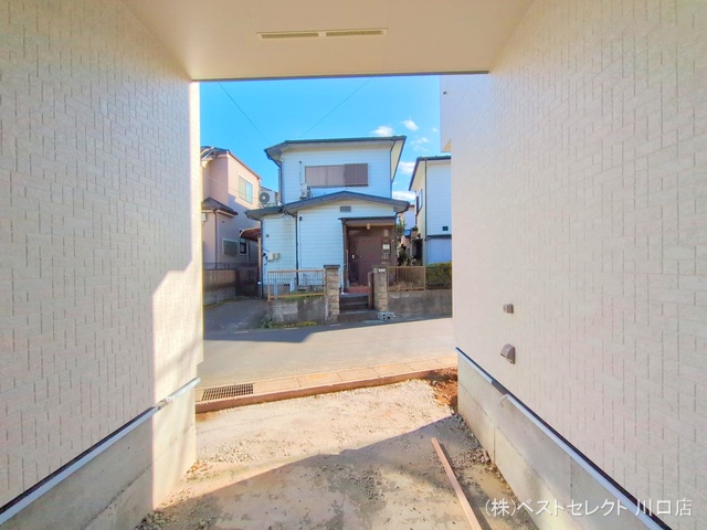 埼玉県川口市大字安行領家の新築戸建て外構写真 2025年12月21日撮影