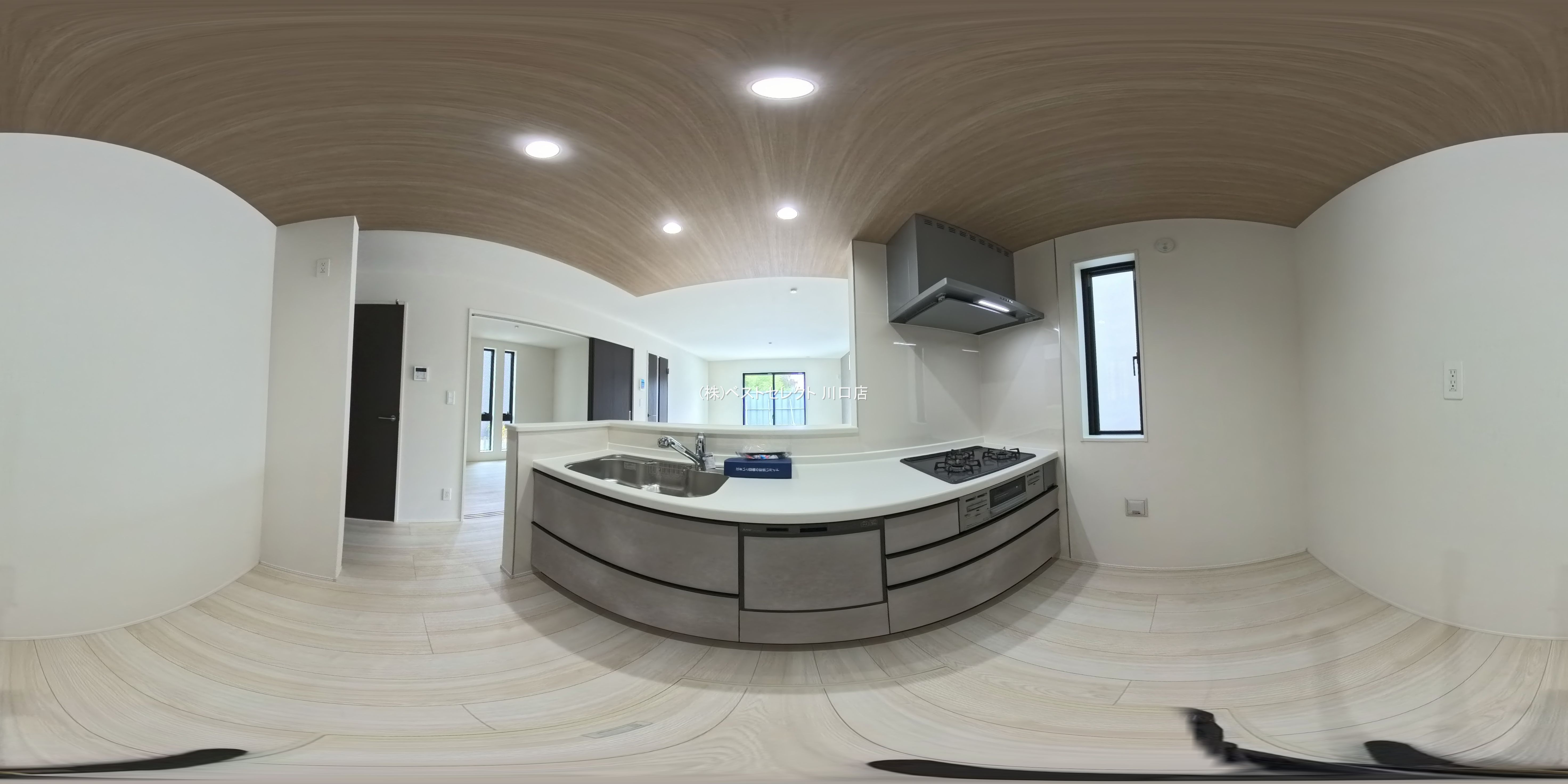 埼玉県川口市大字伊刈の新築戸建てパノラマ（キッチン）写真 2026年3月18日撮影