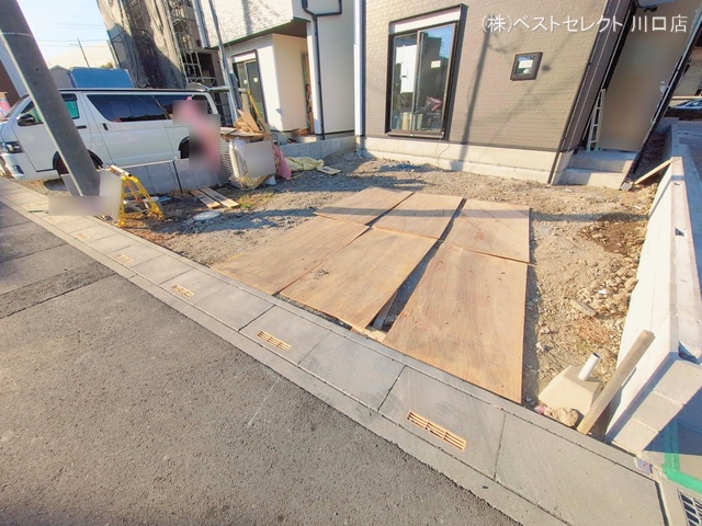 埼玉県川口市大字伊刈の新築戸建て外構写真 2026年2月3日撮影