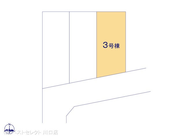 埼玉県川口市大字伊刈の新築戸建て全体区画図 ※図面と異なる場合は現況を優先