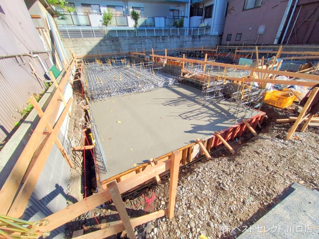 埼玉県川口市弥平１丁目の新築戸建て基礎写真 2025年11月9日撮影