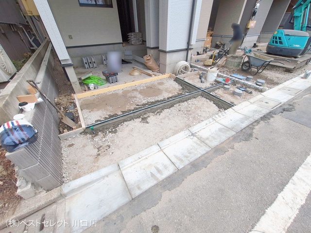 埼玉県川口市弥平１丁目の新築戸建て外構写真 2026年1月27日撮影