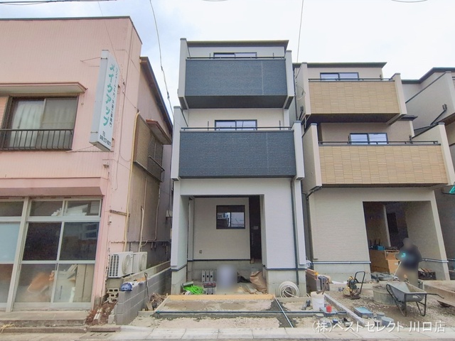 埼玉県川口市弥平１丁目の新築戸建て外構写真 2026年1月27日撮影