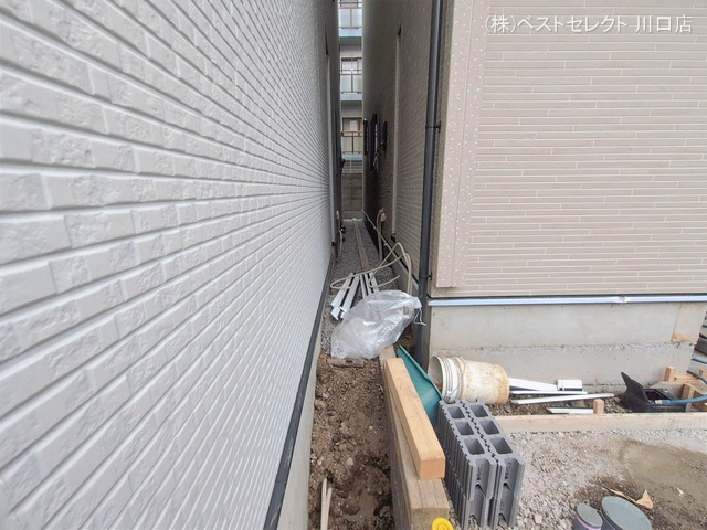 埼玉県川口市弥平１丁目の新築戸建て外構写真 2026年1月27日撮影