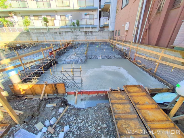 埼玉県川口市弥平1丁目の新築戸建て基礎写真 2025年11月9日撮影