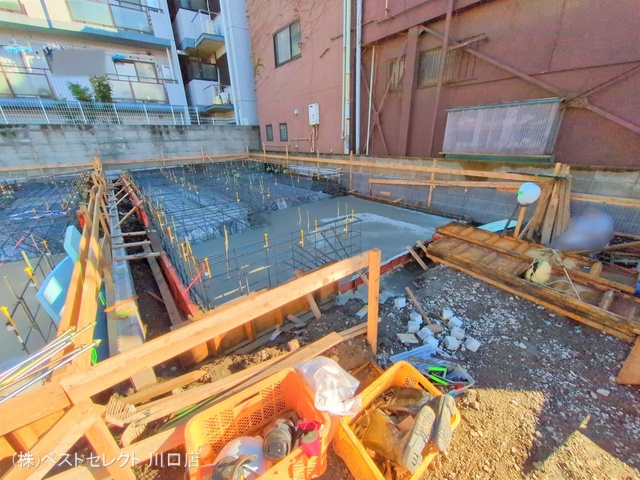 埼玉県川口市弥平1丁目の新築戸建て基礎写真 2025年11月9日撮影