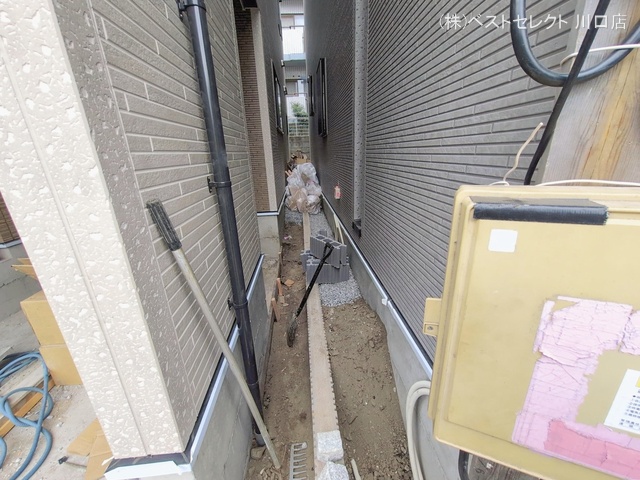 埼玉県川口市弥平1丁目の新築戸建て外構写真 2026年1月27日撮影