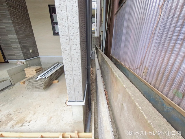 埼玉県川口市弥平1丁目の新築戸建て外構写真 2026年1月27日撮影