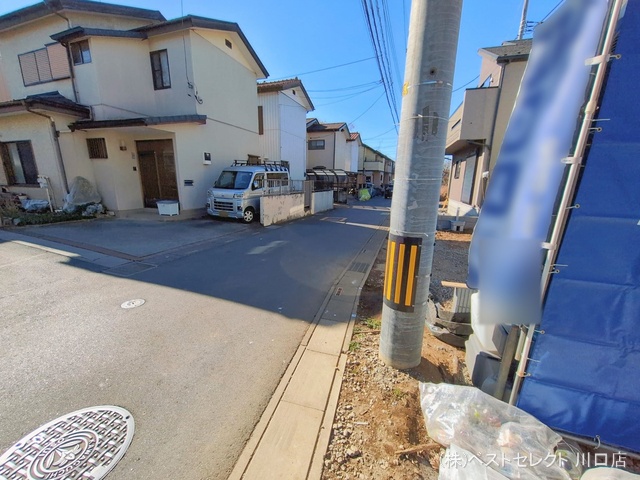 埼玉県川口市大字安行領家の新築戸建て外構写真 2026年1月22日撮影