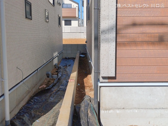 埼玉県川口市大字安行領家の新築戸建て外構写真 2026年1月22日撮影