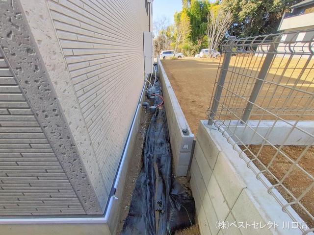 埼玉県川口市大字安行領家の新築戸建て外構写真 2026年1月22日撮影