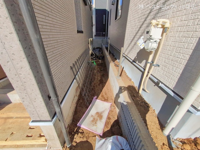 埼玉県川口市大字安行領家の新築戸建て外構写真 2026年1月22日撮影