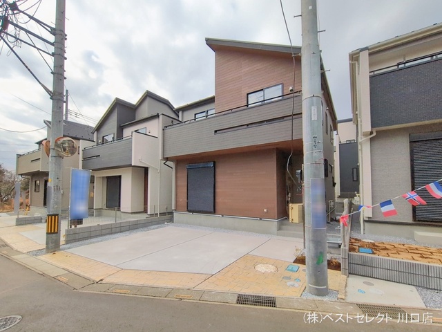 埼玉県川口市大字安行領家の新築戸建て完成写真 2026年2月16日撮影