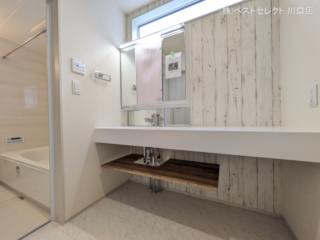 埼玉県川口市大字安行領家の新築戸建て洗面所写真 2026年3月26日撮影