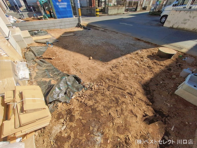 埼玉県川口市大字安行領家の新築戸建て外構写真 2026年1月22日撮影