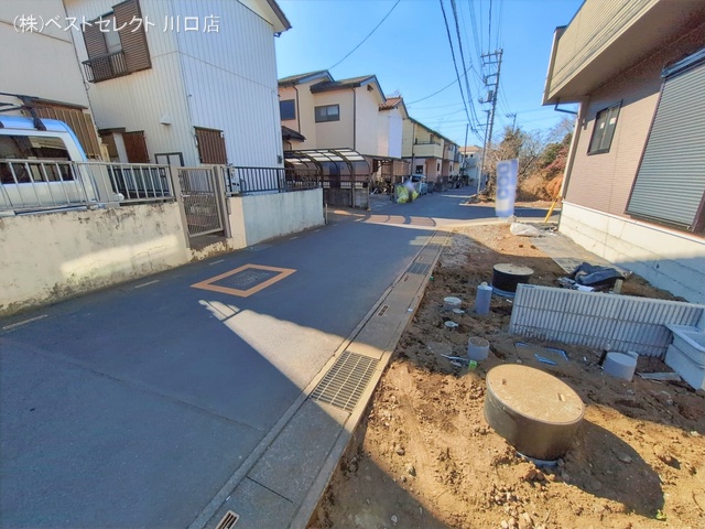 埼玉県川口市大字安行領家の新築戸建て外構写真 2026年1月22日撮影