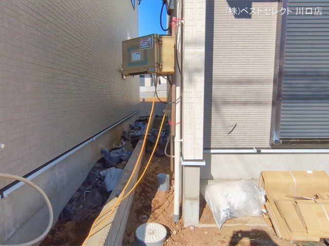 埼玉県川口市大字安行領家の新築戸建て外構写真 2026年1月22日撮影