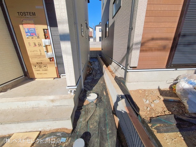 埼玉県川口市大字安行領家の新築戸建て外構写真 2026年1月22日撮影