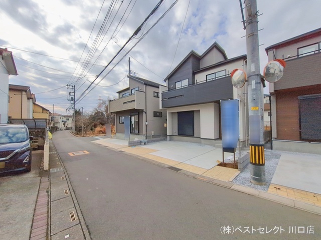 埼玉県川口市大字安行領家の新築戸建て完成写真 2026年2月16日撮影