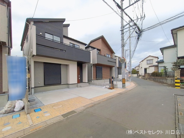 埼玉県川口市大字安行領家の新築戸建て完成写真 2026年2月16日撮影