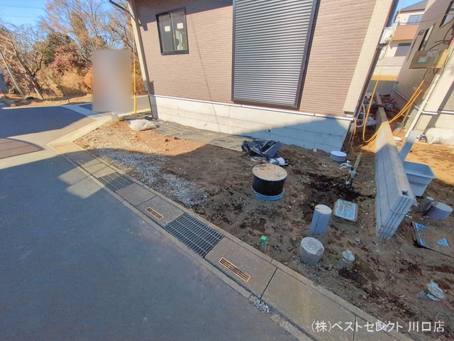 埼玉県川口市大字安行領家の新築戸建て外構写真 2026年1月22日撮影