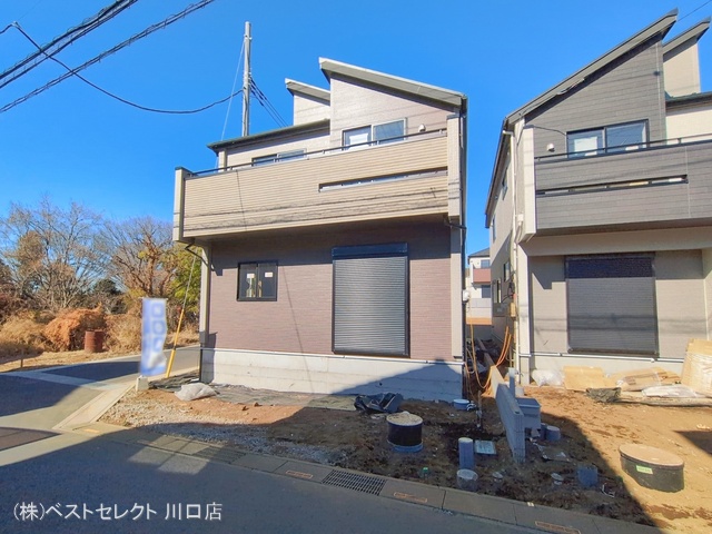 埼玉県川口市大字安行領家の新築戸建て外構写真 2026年1月22日撮影