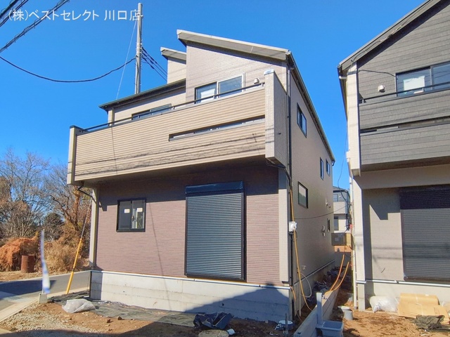 埼玉県川口市大字安行領家の新築戸建て外構写真 2026年1月22日撮影