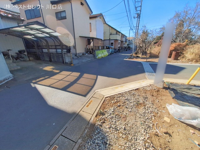 埼玉県川口市大字安行領家の新築戸建て外構写真 2026年1月22日撮影