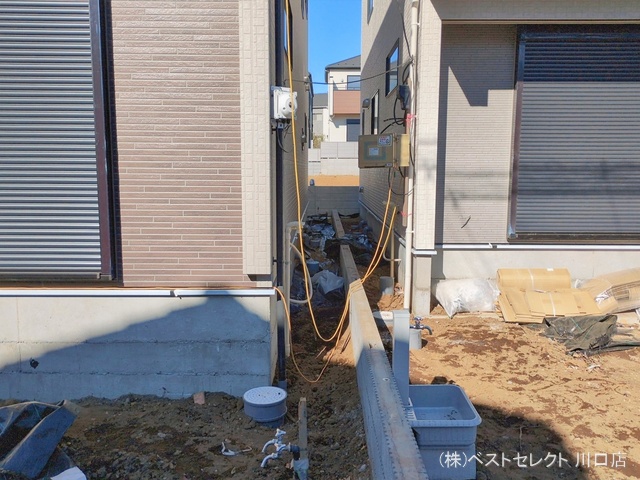 埼玉県川口市大字安行領家の新築戸建て外構写真 2026年1月22日撮影