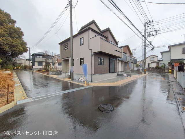 埼玉県川口市大字安行領家の新築戸建て完成写真 2026年2月24日撮影