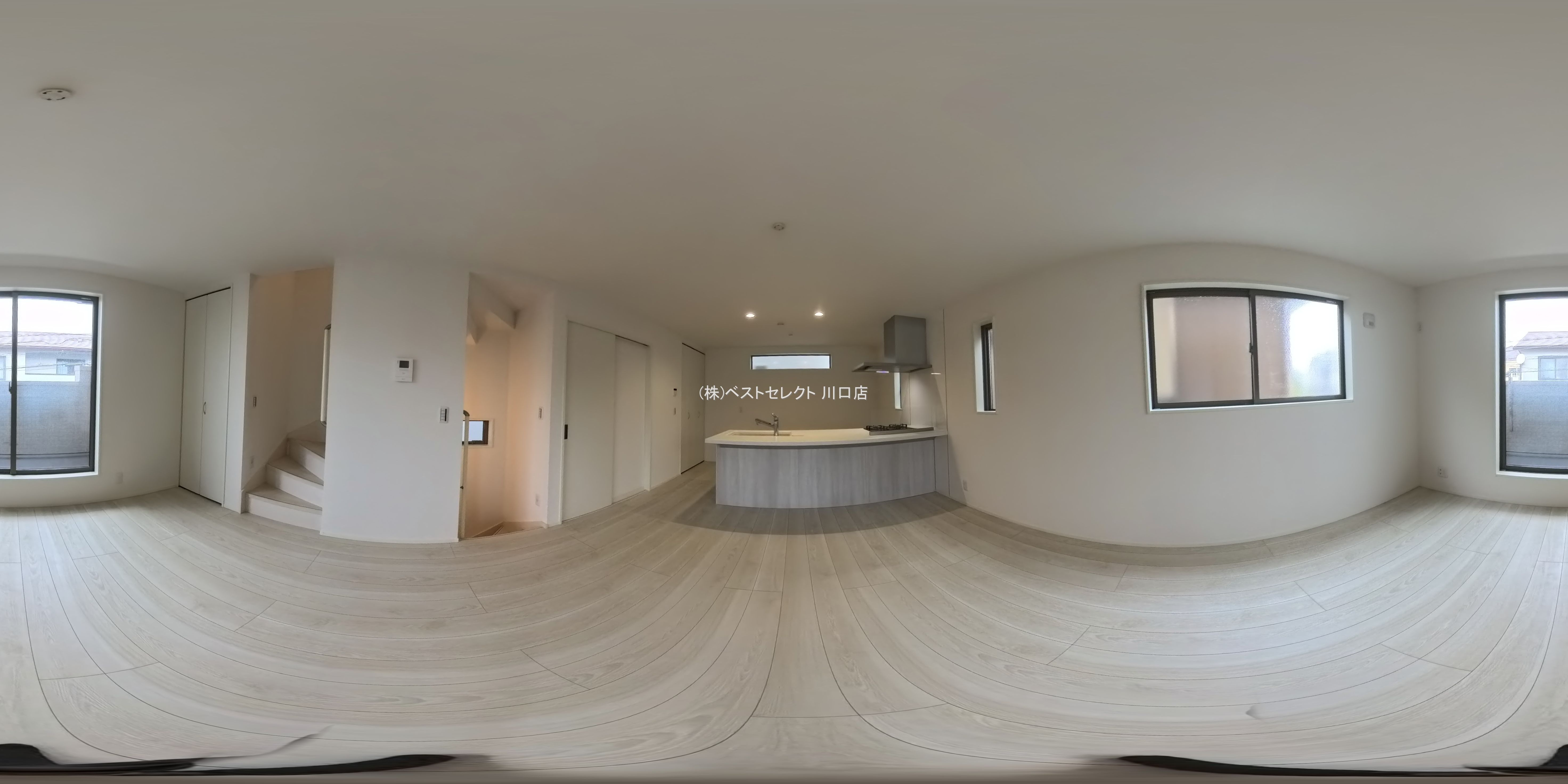 埼玉県川口市芝塚原１丁目の新築戸建てパノラマ（リビング）写真 2026年4月26日撮影