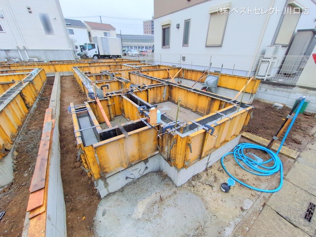 埼玉県川口市芝塚原１丁目の新築戸建て基礎写真 2025年12月23日撮影