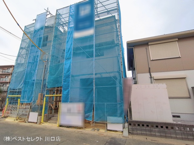 埼玉県川口市芝塚原１丁目の新築戸建て上棟写真 2026年1月20日撮影