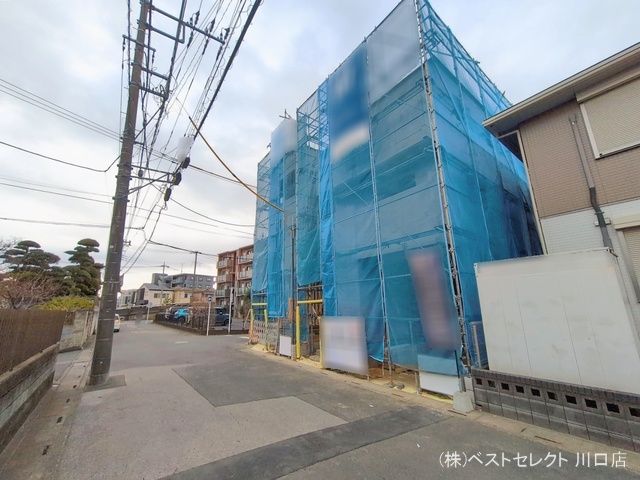 埼玉県川口市芝塚原１丁目の新築戸建て上棟写真 2026年1月20日撮影