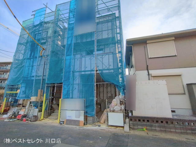 埼玉県川口市芝塚原１丁目の新築戸建てシート写真 2026年2月4日撮影